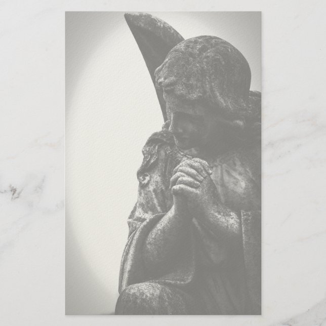 Angel im Gebet Briefpapier (Vorderseite)