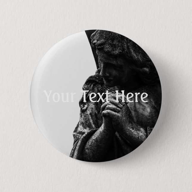 Angel im Gebet Button (Vorderseite)
