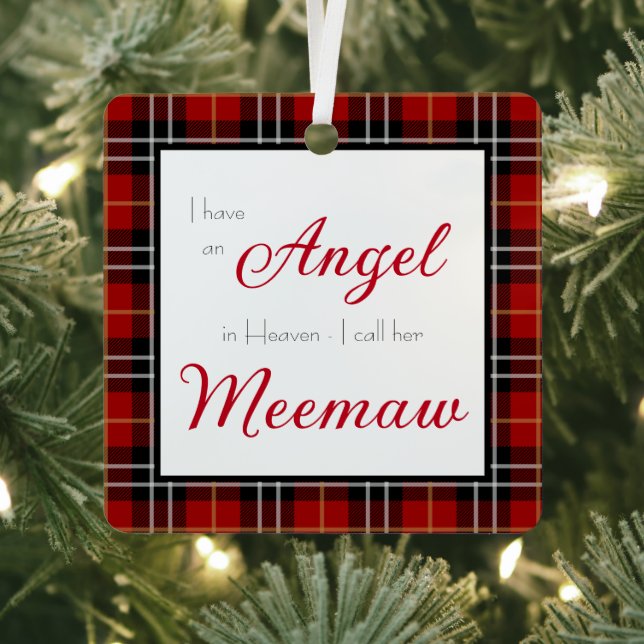Angel im Heaven Meemaw-Foto Ornament Aus Metall (InSitu)