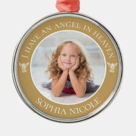 Angel im Heaven Memorial-Foto Ornament Aus Metall