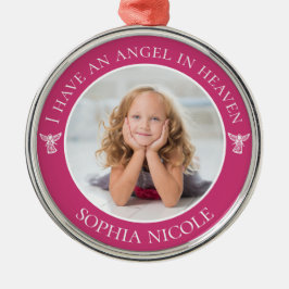 Angel im Heaven Memorial-Foto Ornament Aus Metall