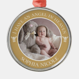 Angel im Heaven Memorial-Foto Ornament Aus Metall