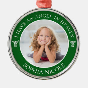 Angel im Heaven Memorial-Foto Ornament Aus Metall