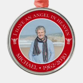 Angel im Heaven Memorial-Foto Ornament Aus Metall