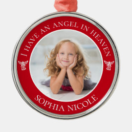 Angel im Heaven Memorial-Foto Ornament Aus Metall