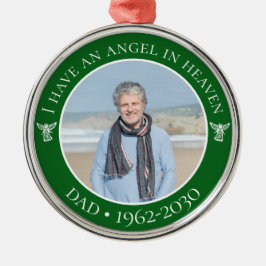 Angel im Heaven Vater Memorial Foto Ornament Aus Metall