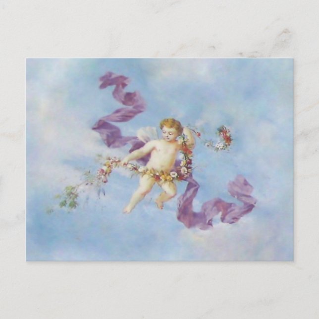 Angel im Himmel ~ Postkarte / Einladungen (Vorderseite)