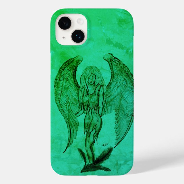Angel im Tattoo Style Case-Mate iPhone 14 Plus Hülle (Rückseite)