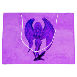 Angel im Tattoo Style Große Geschenktüte