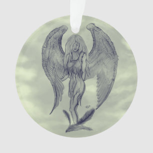Angel im Tattoo Style Ornament