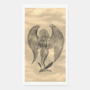 Angel im Tattoo Style Serviette
