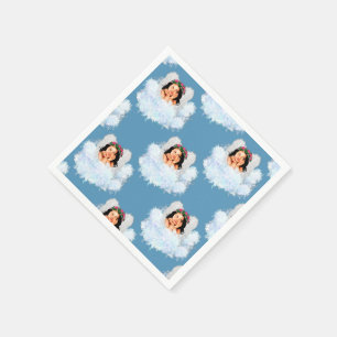 Angel in den Wolken 3-Blue-PAPER-PARTY NAPKINS Serviette