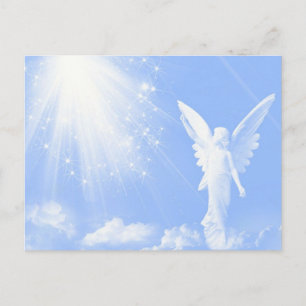 Angel in den Wolken Postkarte