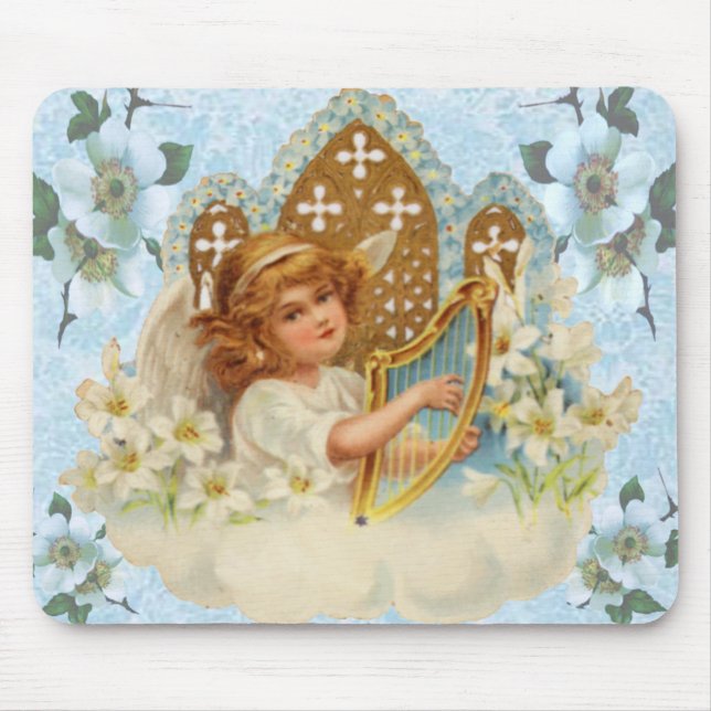 Angel in der Cloud-Maus-Pad Mousepad (Vorne)