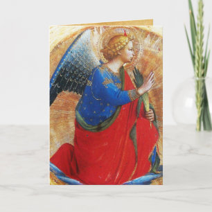 ANGEL IN GOLD ROT UND BLAU KARTE