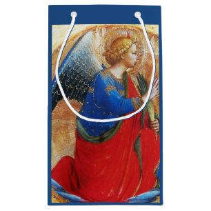 ANGEL IN GOLD ROT UND BLAU KLEINE GESCHENKTÜTE