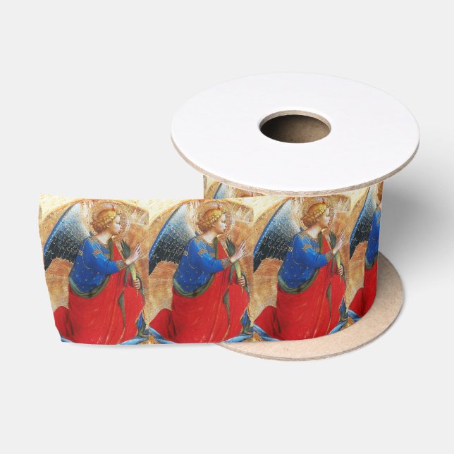ANGEL IN GOLD ROT UND BLAU SATINBAND (Spule)