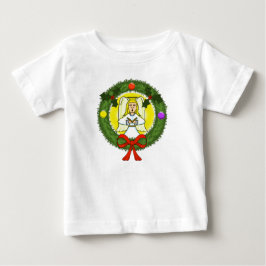 Angel in Wreath Kleinkind Ruffle Dress Baby T-shirt