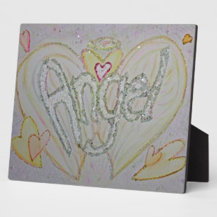 Angel Inspirational Word Malgedicht Plaque Fotoplatte