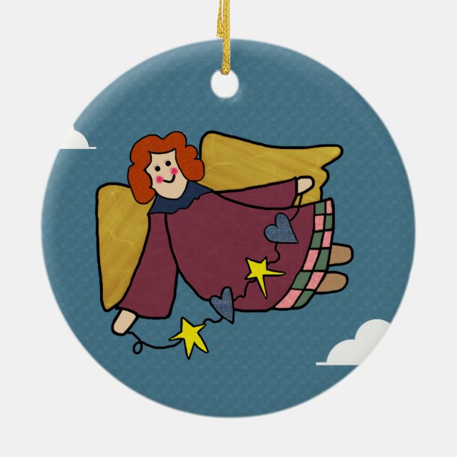 Angel Keramikornament (Hinten)