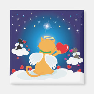 Angel Kitties - Avec l'amour du ciel Magnet