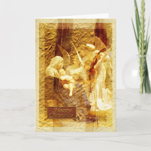 Angel Liebe Christmas Feiertagskarte (Vorderseite)