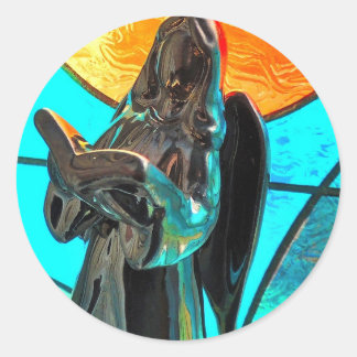 Angel-Lied Runder Aufkleber