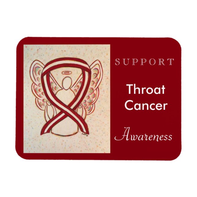 Angel-Magnete für das Throat Cancer Awareness Ribb Magnet (Horizontal)