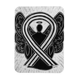 Angel-Magnete für Schwarz-Weiß-Bewusstsein Magnet