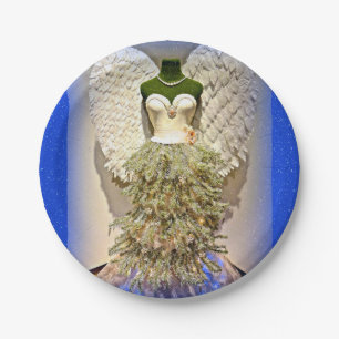 Angel Mannequin Kleid Form Weihnachtsbaum Pappteller