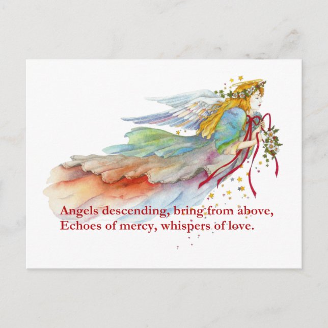 Angel Mercy Liebe Postkarte (Vorderseite)