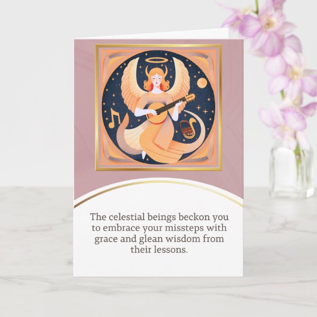 angel message egypt  happy birthday karte (Orchidee)