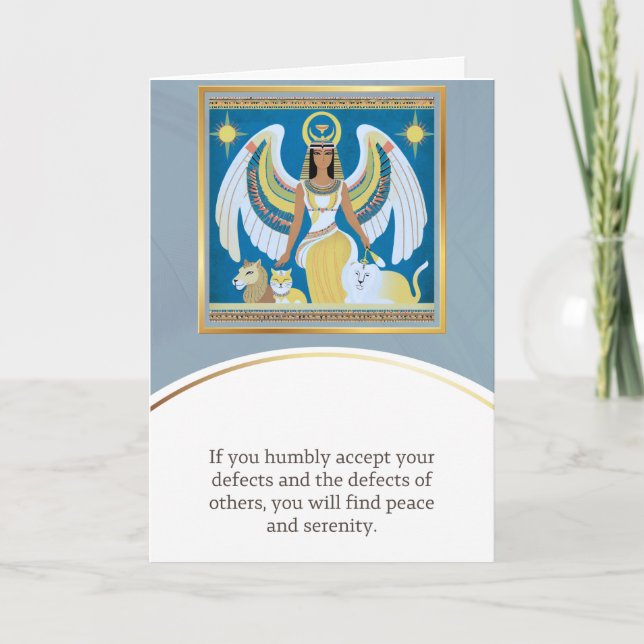 angel message egypt  happy birthday karte (Vorderseite)