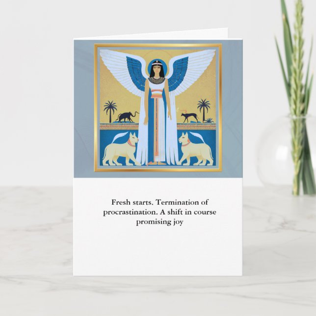 angel message egypt  happy birthday karte (Vorderseite)