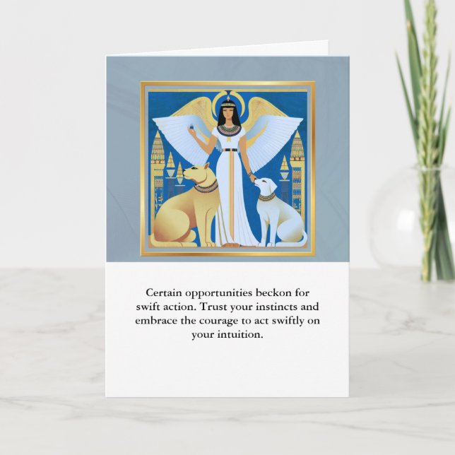 angel message egypt  happy birthday karte (Vorderseite)