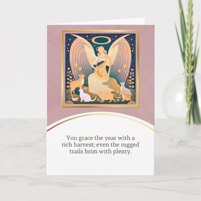 angel message egypt  happy birthday karte (Vorderseite)