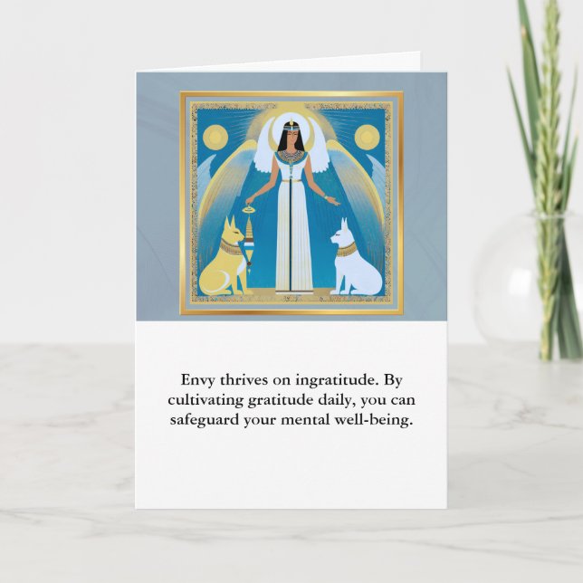 angel message egypt  happy birthday karte (Vorderseite)