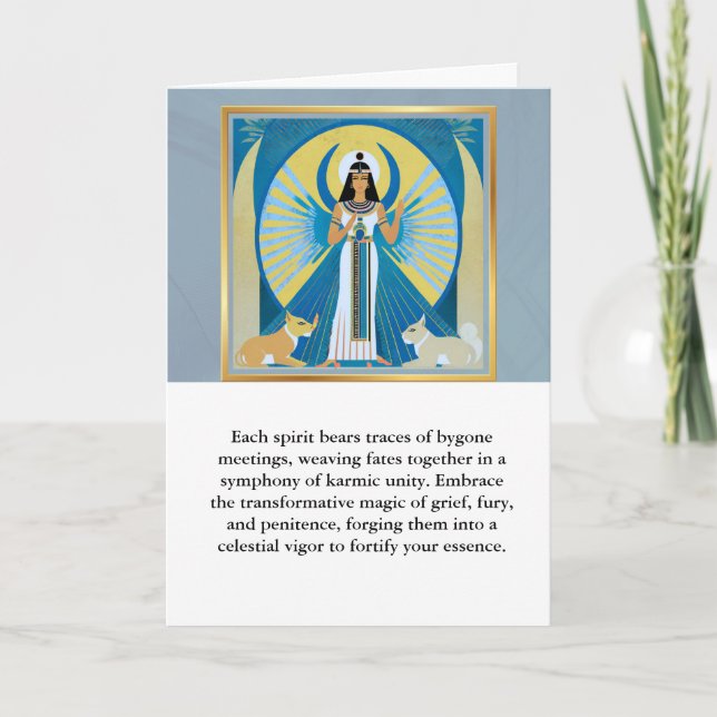 angel message egypt  happy birthday karte (Vorderseite)