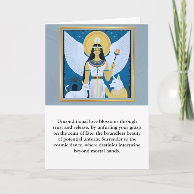 angel message egypt  happy birthday karte (Vorderseite)