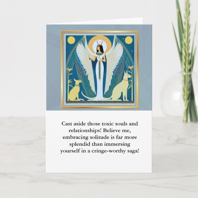 angel message egypt  happy birthday karte (Vorderseite)