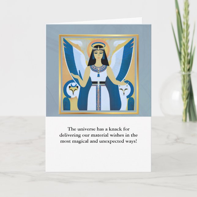 angel message egypt  happy birthday karte (Vorderseite)