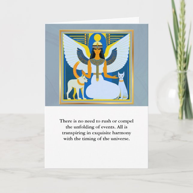 angel message egypt  happy birthday karte (Vorderseite)