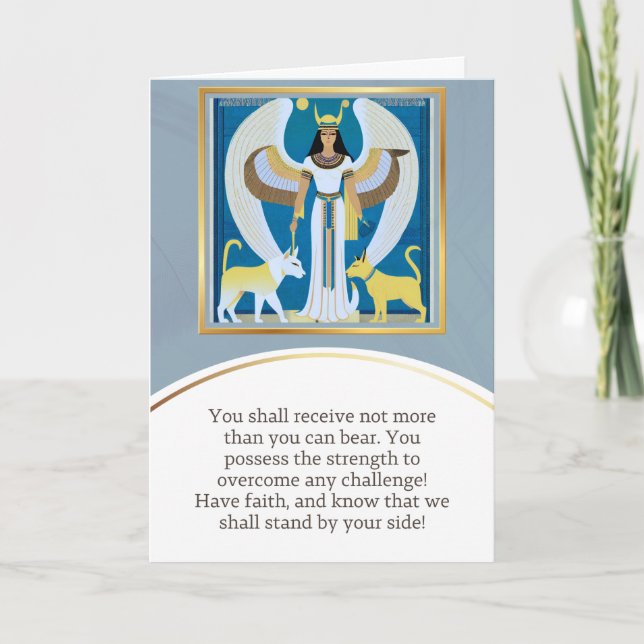 angel message egypt  happy birthday karte (Vorderseite)