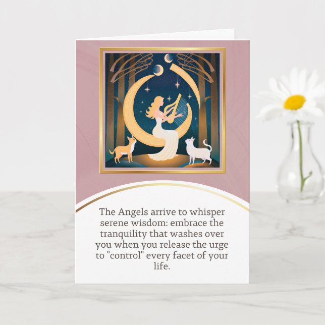 angel message egypt  happy birthday karte (Kleine Pflanze)