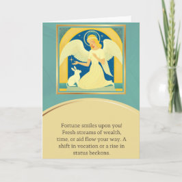 angel message happy birthday karte