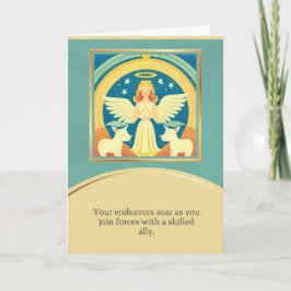 angel message happy birthday karte