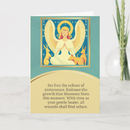 angel message happy birthday karte