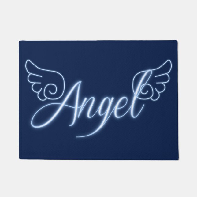 Angel mit Flügeln Fußmatte (Vorderseite)