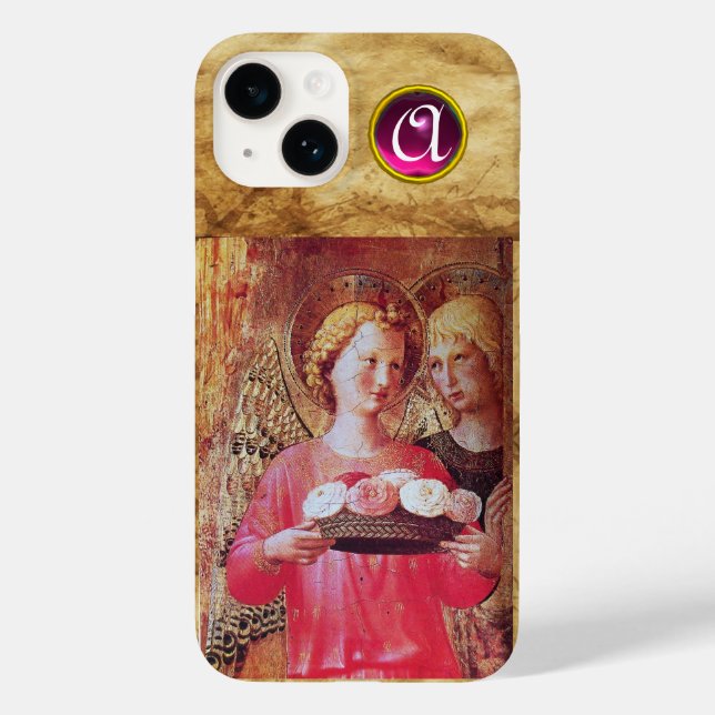 ANGEL MIT ROSE MONOGRAM Case-Mate iPhone 14 HÜLLE (Rückseite)