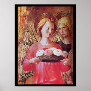 ANGEL MIT ROSE POSTER